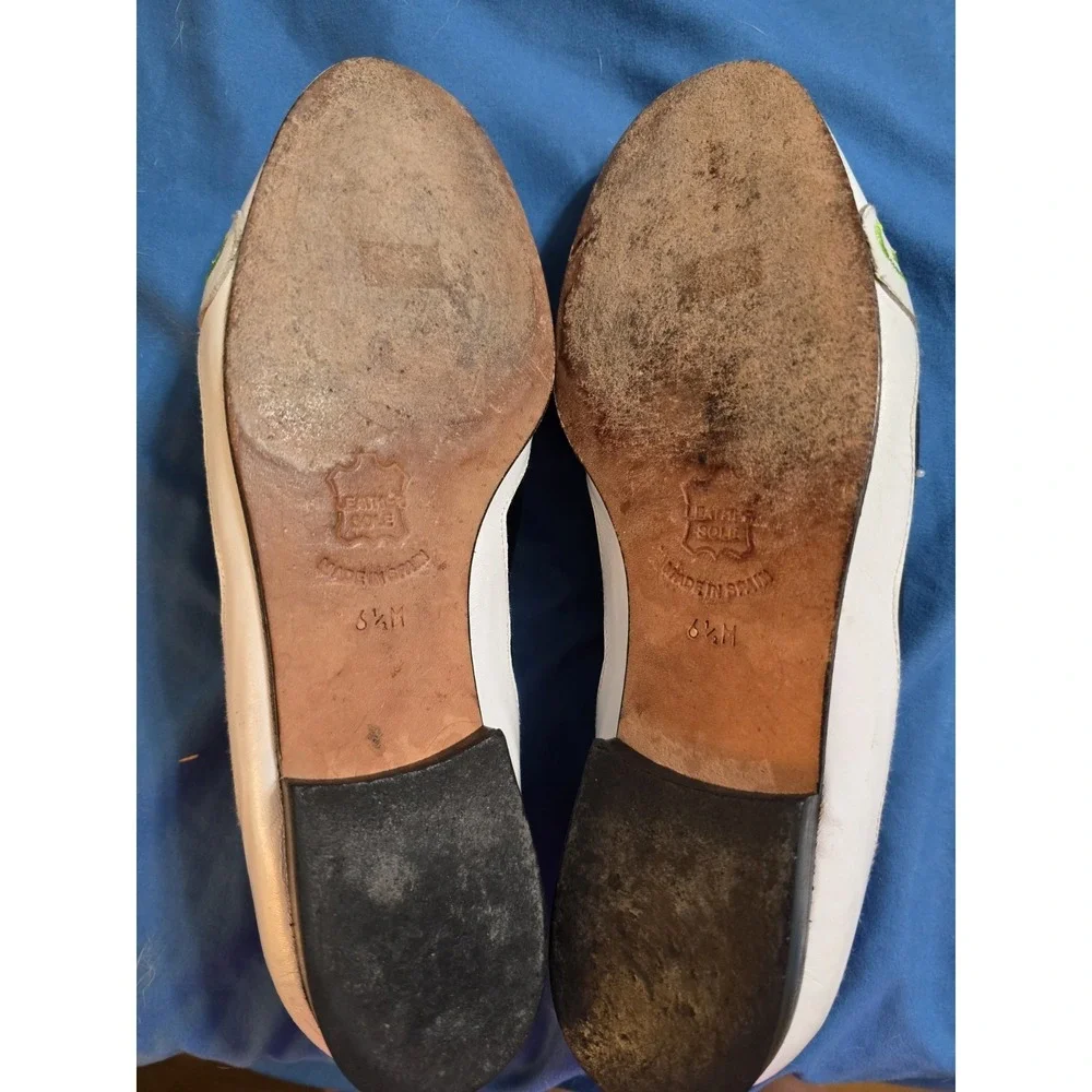 Michael Simon Decorative Snowman Themed Flat Loafers Womens 6.5M
